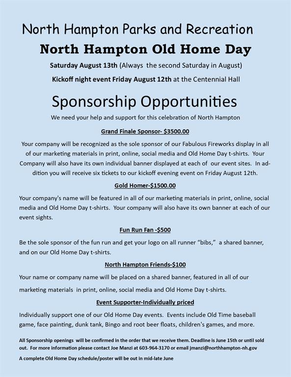 North Hampton NH Recreation Department